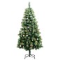 vidaXL Künstlicher Weihnachtsbaum Klappbar 300 LEDs & Kugeln 240 cm vidaXL Künstlicher Weihnachtsbaum Klappbar 300 LEDs & Kugeln 240 cm