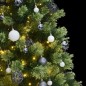 vidaXL Künstlicher Weihnachtsbaum Klappbar 300 LEDs & Kugeln 210 cm vidaXL Künstlicher Weihnachtsbaum Klappbar 300 LEDs & Kugeln 210 cm