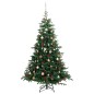 vidaXL Künstlicher Weihnachtsbaum Klappbar 300 LEDs & Kugeln 180 cm vidaXL Künstlicher Weihnachtsbaum Klappbar 300 LEDs & Kugeln 180 cm