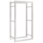 vidaXL Brennholzregal 50x28x94 cm Edelstahl vidaXL Brennholzregal 50x28x94 cm Edelstahl