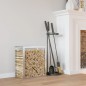 vidaXL Brennholzregal 80x28x86 cm Edelstahl vidaXL Brennholzregal 80x28x86 cm Edelstahl