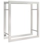 vidaXL Brennholzregal 80x28x86 cm Edelstahl vidaXL Brennholzregal 80x28x86 cm Edelstahl