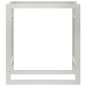 vidaXL Brennholzregal 80x28x86 cm Edelstahl vidaXL Brennholzregal 80x28x86 cm Edelstahl