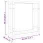 vidaXL Brennholzregal 80x28x86 cm Edelstahl vidaXL Brennholzregal 80x28x86 cm Edelstahl