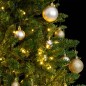 vidaXL Künstlicher Weihnachtsbaum Klappbar 150 LEDs & Kugeln 150 cm vidaXL Künstlicher Weihnachtsbaum Klappbar 150 LEDs & Kugeln 150 cm