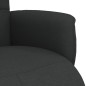 vidaXL Relaxsessel mit Fußteil Schwarz Stoff
