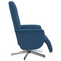vidaXL Relaxsessel mit Fußteil Blau Stoff vidaXL Relaxsessel mit Fußteil Blau Stoff