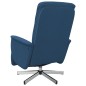 vidaXL Relaxsessel mit Fußteil Blau Stoff vidaXL Relaxsessel mit Fußteil Blau Stoff