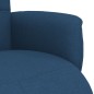 vidaXL Relaxsessel mit Fußteil Blau Stoff vidaXL Relaxsessel mit Fußteil Blau Stoff