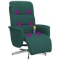 vidaXL Massagesessel mit Fußteil Dunkelgrün Stoff vidaXL Massagesessel mit Fußteil Dunkelgrün Stoff