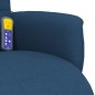 vidaXL Massagesessel mit Fußteil Blau Stoff vidaXL Massagesessel mit Fußteil Blau Stoff