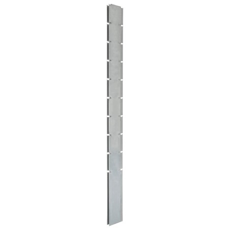  vidaXL Pfosten für Gabionenzaun Silbern 240 cm Verzinkter Stahl