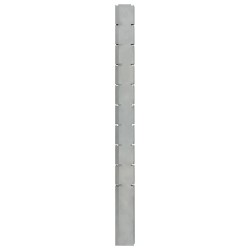  vidaXL Pfosten für Gabionenzaun Silbern 240 cm Verzinkter Stahl