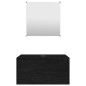vidaXL 2-tlg. Badmöbel-Set Schwarz Holzwerkstoff vidaXL 2-tlg. Badmöbel-Set Schwarz Holzwerkstoff