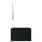 vidaXL 2-tlg. Badmöbel-Set Schwarz Holzwerkstoff vidaXL 2-tlg. Badmöbel-Set Schwarz Holzwerkstoff