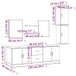 vidaXL 7-tlg. Badmöbel-Set Eichen-Optik Holzwerkstoff vidaXL 7-tlg. Badmöbel-Set Eichen-Optik Holzwerkstoff
