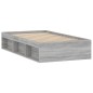vidaXL Bettgestell Grau Sonoma 100x200 cm vidaXL Bettgestell Grau Sonoma 100x200 cm