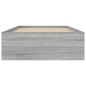 vidaXL Bettgestell Grau Sonoma 100x200 cm vidaXL Bettgestell Grau Sonoma 100x200 cm