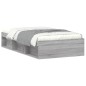 vidaXL Bettgestell Grau Sonoma 90x190 cm vidaXL Bettgestell Grau Sonoma 90x190 cm