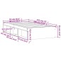vidaXL Bettgestell Grau Sonoma 90x190 cm vidaXL Bettgestell Grau Sonoma 90x190 cm