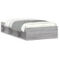 vidaXL Bettgestell Grau Sonoma 90x200 cm vidaXL Bettgestell Grau Sonoma 90x200 cm