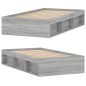 vidaXL Bettgestell Grau Sonoma 90x200 cm vidaXL Bettgestell Grau Sonoma 90x200 cm