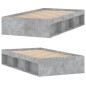 vidaXL Bettgestell Betongrau 90x190 cm vidaXL Bettgestell Betongrau 90x190 cm