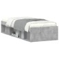 vidaXL Bettgestell Betongrau 75x190 cm vidaXL Bettgestell Betongrau 75x190 cm