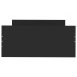 vidaXL Bettgestell Schwarz 100x200 cm Holzwerkstoff vidaXL Bettgestell Schwarz 100x200 cm Holzwerkstoff