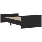 vidaXL Bettgestell Schwarz 100x200 cm Holzwerkstoff vidaXL Bettgestell Schwarz 100x200 cm Holzwerkstoff