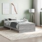 vidaXL Bettgestell Grau Sonoma 90x190 cm Holzwerkstoff vidaXL Bettgestell Grau Sonoma 90x190 cm Holzwerkstoff