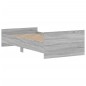 vidaXL Bettgestell Grau Sonoma 90x190 cm Holzwerkstoff vidaXL Bettgestell Grau Sonoma 90x190 cm Holzwerkstoff