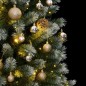 vidaXL Künstlicher Weihnachtsbaum Klappbar 300 LEDs & Kugeln 240 cm vidaXL Künstlicher Weihnachtsbaum Klappbar 300 LEDs & Kugeln 240 cm