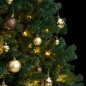 vidaXL Künstlicher Weihnachtsbaum Klappbar 300 LEDs & Kugeln 210 cm vidaXL Künstlicher Weihnachtsbaum Klappbar 300 LEDs & Kugeln 210 cm