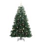 vidaXL Künstlicher Weihnachtsbaum Klappbar 300 LEDs & Kugeln 210 cm vidaXL Künstlicher Weihnachtsbaum Klappbar 300 LEDs & Kugeln 210 cm