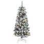 vidaXL Künstlicher Weihnachtsbaum Klappbar 150 LEDs & Kugeln 150 cm vidaXL Künstlicher Weihnachtsbaum Klappbar 150 LEDs & Kugeln 150 cm