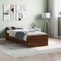 vidaXL Bettgestell Braun Eichen-Optik 75x190 cm Holzwerkstoff vidaXL Bettgestell Braun Eichen-Optik 75x190 cm Holzwerkstoff