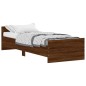 vidaXL Bettgestell Braun Eichen-Optik 75x190 cm Holzwerkstoff vidaXL Bettgestell Braun Eichen-Optik 75x190 cm Holzwerkstoff