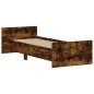 vidaXL Bettgestell Räuchereiche 75x190 cm Holzwerkstoff vidaXL Bettgestell Räuchereiche 75x190 cm Holzwerkstoff