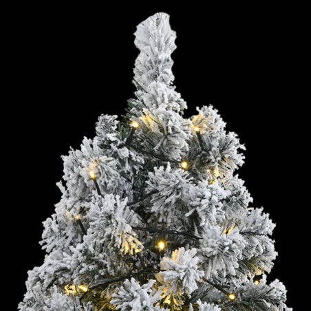 vidaXL Künstlicher Weihnachtsbaum Klappbar mit Schnee 300 LEDs 210 cm