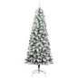 vidaXL Künstlicher Weihnachtsbaum Klappbar mit Schnee 300 LEDs 210 cm vidaXL Künstlicher Weihnachtsbaum Klappbar mit Schnee 300 LEDs 210 cm