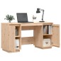 vidaXL Schreibtisch 140x50x75 cm Massivholz Kiefer vidaXL Schreibtisch 140x50x75 cm Massivholz Kiefer
