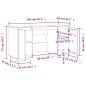vidaXL Schreibtisch 140x50x75 cm Massivholz Kiefer vidaXL Schreibtisch 140x50x75 cm Massivholz Kiefer