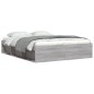 vidaXL Bettgestell Grau Sonoma 140x190 cm vidaXL Bettgestell Grau Sonoma 140x190 cm