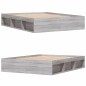 vidaXL Bettgestell Grau Sonoma 140x190 cm vidaXL Bettgestell Grau Sonoma 140x190 cm