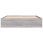 vidaXL Bettgestell Grau Sonoma 140x190 cm vidaXL Bettgestell Grau Sonoma 140x190 cm