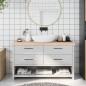 Waschtischplatte 140x30x6 cm Massivholz Unbehandelt Waschtischplatte 140x30x6 cm Massivholz Unbehandelt