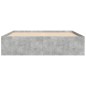 vidaXL Bettgestell Betongrau 140x190 cm vidaXL Bettgestell Betongrau 140x190 cm