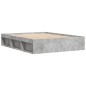 vidaXL Bettgestell Betongrau 140x190 cm vidaXL Bettgestell Betongrau 140x190 cm