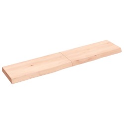 Waschtischplatte 140x30x6 cm Massivholz Unbehandelt